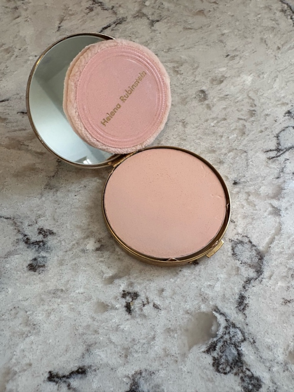 Vintage Helena Rubinstein Pressed Powder Compact- Rose Beige